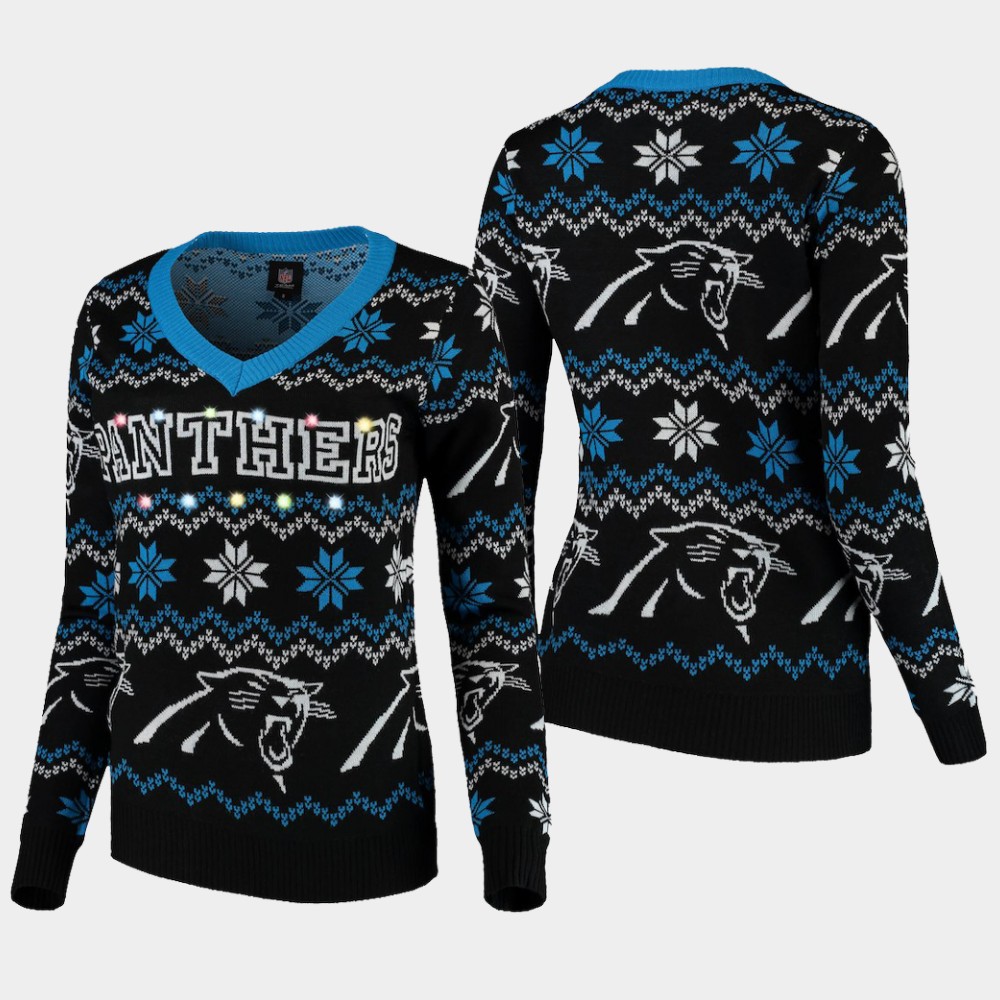 Carolina panthers light sale up sweater