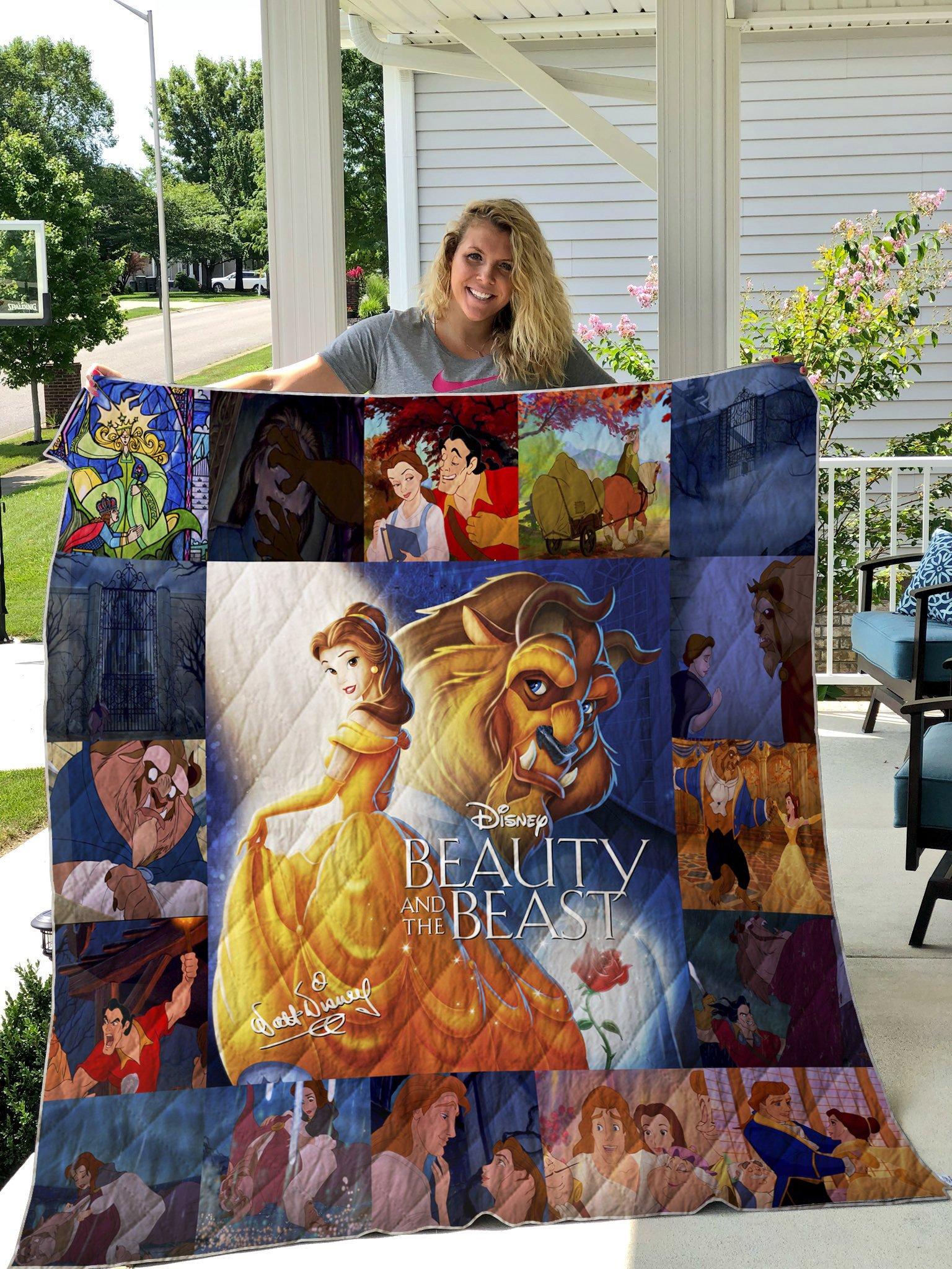 Beauty and the discount beast baby blanket