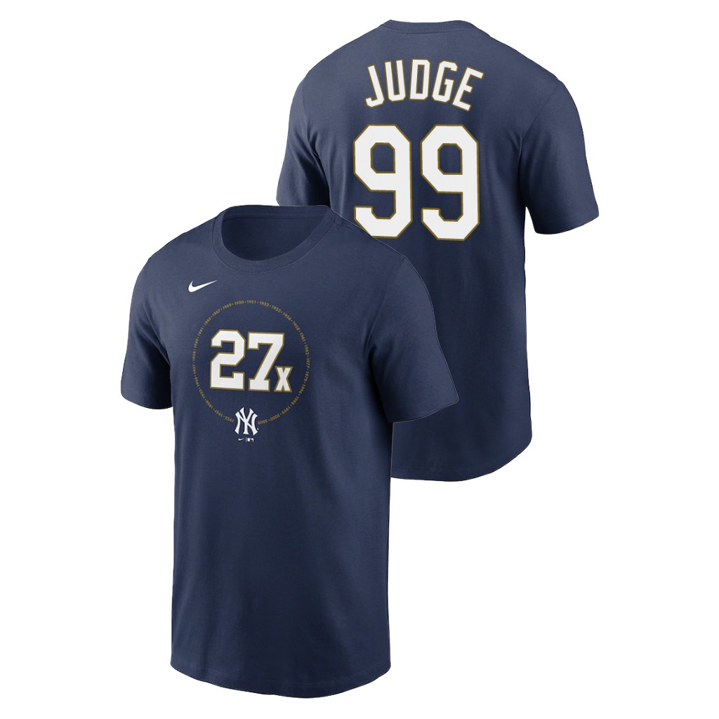 Aaron Judge New York Yankees Big & Tall Name & Number T-Shirt - Navy