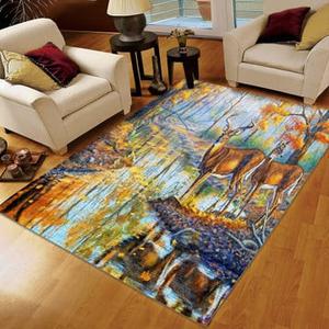 Hunting Area Rug Doggo Rug Funny Hunting Printing Floor Mat Carpet Hunting Dog  Rug